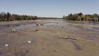 Lake vanishes after Michigan dam fails during record flooding [upl. by Krause]