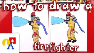 How To Draw A Firefighter [upl. by Nirra]