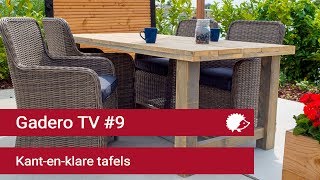 9 Kant en klare houten tuintafels [upl. by Tnomed893]