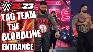 WWE 2K23 – The Bloodline Entrance [upl. by Kleper]