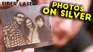 How to Engrave PHOTOS on Silver  Fiber Laser Tutorials [upl. by Arlie450]