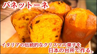 【パネットーネ】伝統あるイタリアのクリスマス菓子を自宅で作る。I make the pannetore  Italian Xmas bread（難易度★★★） [upl. by Elleval]