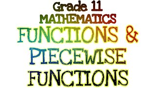 Grade 11 Mathematics HUMMS amp other strands  Functions and Piecewise Functions Quarter 1 Week 1 [upl. by Nillor707]