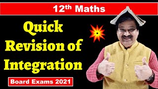 Integration Class 12 Maths All formula Quick revision with tips amp tricks for CBSE Board Exams [upl. by Lliw]