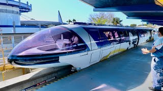 Disneyland Monorail 2022 Ride Experience in 4K  Disneyland Downtown Disney Anaheim California [upl. by Aleinad292]