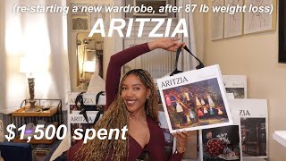 new wardrobe 2025 Aritzia Haul  try on [upl. by Lorien]