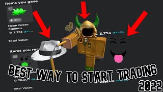 BEST WAY TO START TRADING  ROBLOX GUIDE [upl. by Junie]