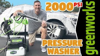 ► Greenworks 2000PSI Electric Pressure Washer  BEST Review 2019💧💧💧 [upl. by Ateuqahs]