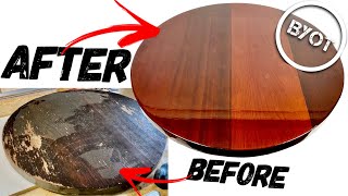 HOW TO REFINISH A TABLE  DIY Furniture Makeover [upl. by Eelirrem]