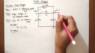 Nodal Analysis Problem Solution Steps [upl. by Converse964]