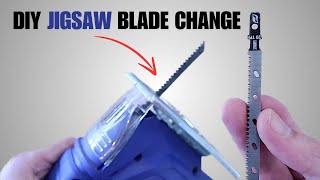 How to change a jigsaw blade SIMPLE instructions Universal jigsaw blade review Powerfit Blades [upl. by Chyou868]