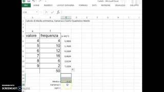 Media e varianza con Excel [upl. by Berga]