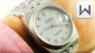 Rolex Oysterquartz Datejust Chronometer 17014 Luxury Watch Review [upl. by Crain759]