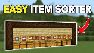 EASY 120 ITEM SORTER For Minecraft Bedrock amp Java [upl. by Nevak365]