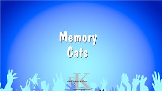 Memory  Cats Karaoke Version [upl. by Eelanej]