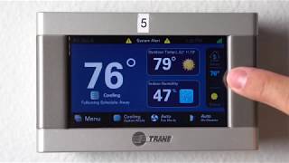 Trane XL 824850 Thermostat Tutorial [upl. by Ergener726]