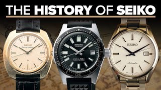 The History Of Seiko Watches  A Look At Their Most Iconic Watches [upl. by August]