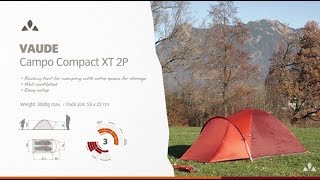 Instruction Manual VAUDE Campo Compact XT 2P  VAUDE [upl. by Maye]