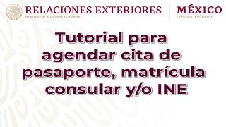 ¿Cómo programar una cita para pasaporte matrícula yo INE Consulado de México en MKE [upl. by Nahem]