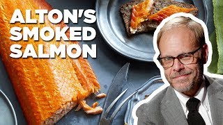 Alton Brown Makes Smoked Salmon  Good Eats  Food Network [upl. by Atinuaj]