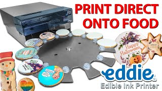 EDDIE  worlds only EDIBLE INK desktop printer [upl. by Thorlie208]