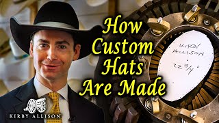 How Custom Cowboy Hats Are Made  Nathaniels Custom Hats [upl. by Cheney]