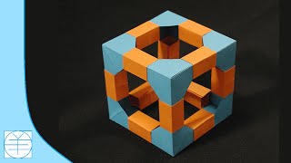 Origami Modular Cube Instructions Full HD [upl. by Pack]