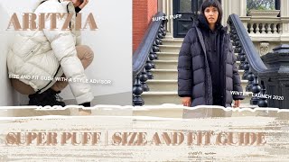 ARITZIA  SUPER PUFF SIZE amp FIT GUIDE [upl. by Maryl]