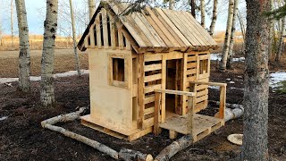 Building a Pallet Playhouse [upl. by Moya88]