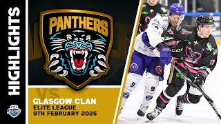 Nottingham Panthers v Glasgow Clan  090225  Elite League [upl. by Eilrebma]