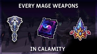 EVERY Mage Weapons In Terraria Calamity [upl. by Saum]