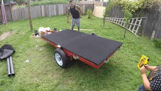 DIY my custom kayak trailer  harbor freight [upl. by Horowitz984]