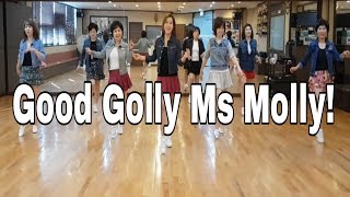 Good Golly Ms Molly  Line Dance ImproverAyu Permana [upl. by Gerladina]