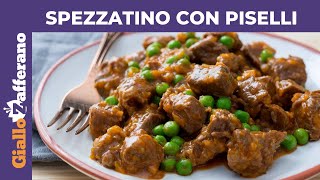 SPEZZATINO CON PISELLI  Ricetta facile [upl. by Aniroz]