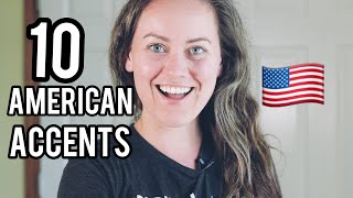 10 American Accents Imitation Examples [upl. by Nareik]