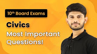 Class 10 Civics Most Important Questions  Class 10 Civics Important Questions  Civics 202223 [upl. by Natloz]