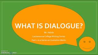 What is Dialogue [upl. by Gertie]