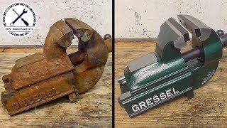 Rusty Deadlocked Vise  Perfect Restoration [upl. by Reema52]