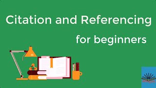 Citation and Referencing for beginners [upl. by Cirek]