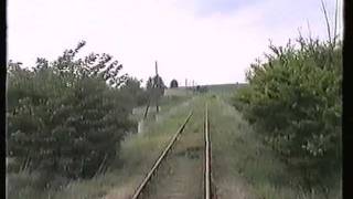 Prenzlauer Kreisbahn Gramzow  Prenzlau 1995  Führerstandsmitfahrt [upl. by Bean538]