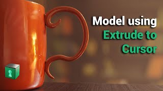 Blender Secrets  Model using Extrude to Cursor [upl. by Yenar]