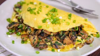 How to make a PERFECT Mushroom Omelette [upl. by Dolorita993]