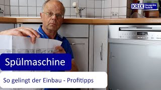 Spülmaschine einbauen  einfache Anleitung vom Profi [upl. by Melburn]