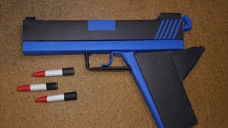 DIY How to Make a Paper Defense Gun That Shoot Paper BulletToy WeaponsBy DrOrigami [upl. by Letsyrk]