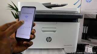 How to Set upConnect HP Color Laserjet Printer To A WIFI Network [upl. by Floris]