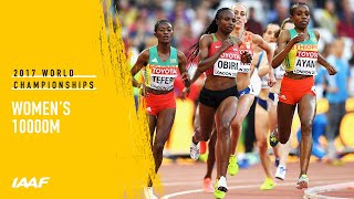 Womens 10000m Final  IAAF World Championships London 2017 [upl. by Aynahs204]