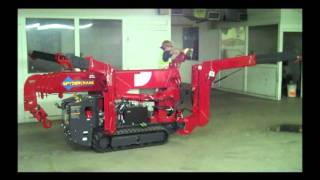 SPYDERCRANE URW 295 Mini Crawler Crane Setup [upl. by Genovera72]