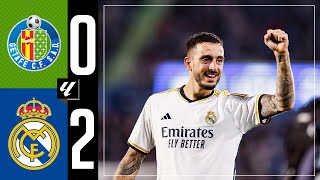 Getafe CF 02 Real Madrid  HIGHLIGHTS  LaLiga 202324 [upl. by Idonah]