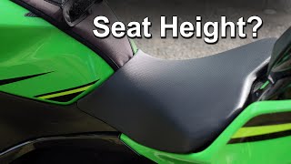 Motorcycle Seat Heights Explained  For New Riders [upl. by Yelik12]