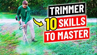 How to Use a String Trimmer  10 Skills to Master [upl. by Arbe199]